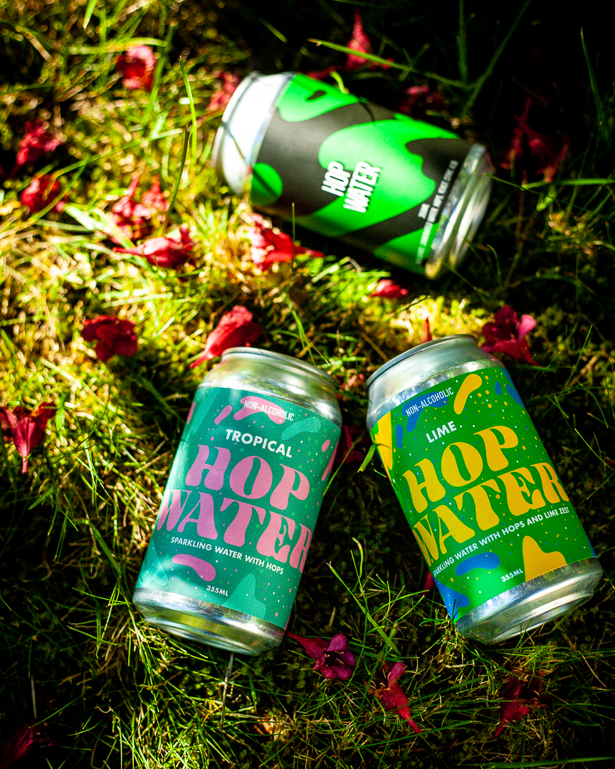 cans of hop water single 2 crows brewing