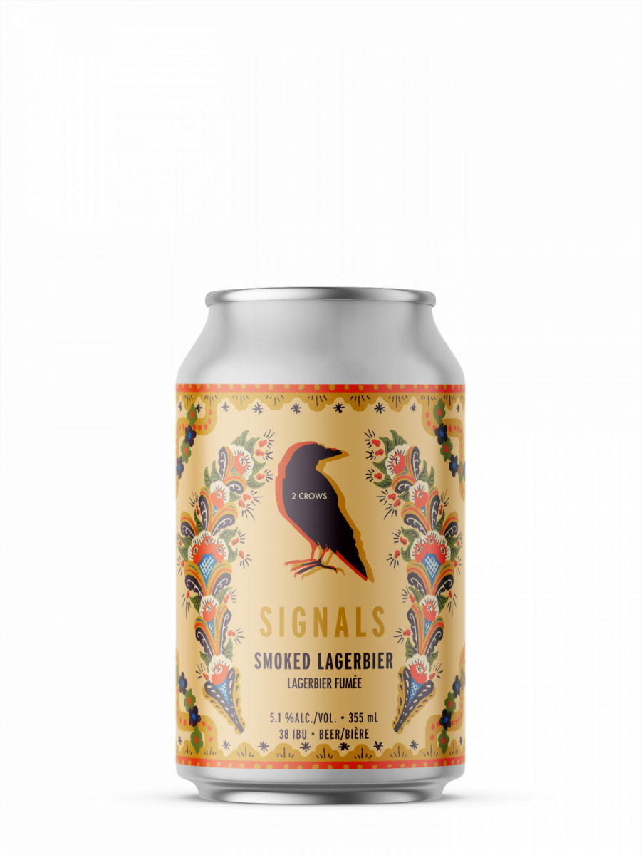 amsingle can of signals from 2 crows brewing